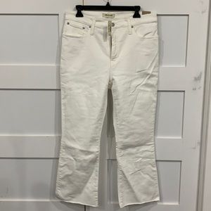 NWT Madewell Cali Demi-Boot Cream Jeans